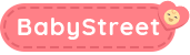 babystreet logo round heart pink