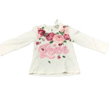 maglietta manica lunga bianco e rosa emc abbigliamento bambini neonati accessori giocattoli bgkids it