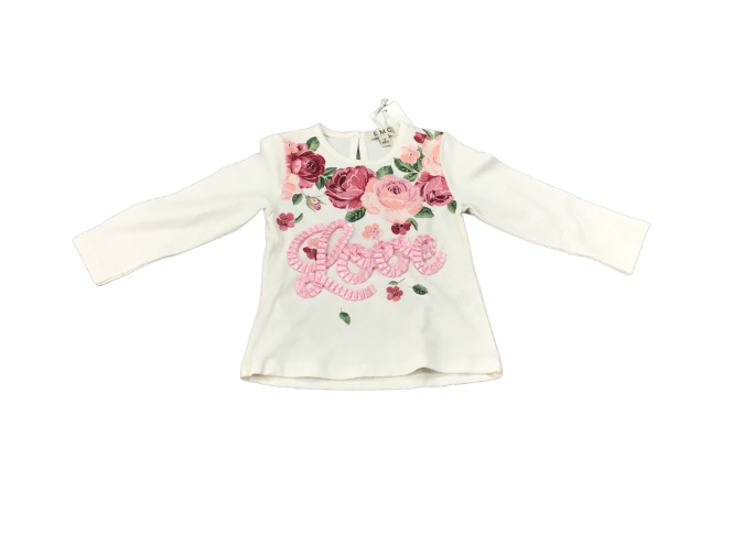 maglietta manica lunga bianco e rosa emc abbigliamento bambini neonati accessori giocattoli bgkids it