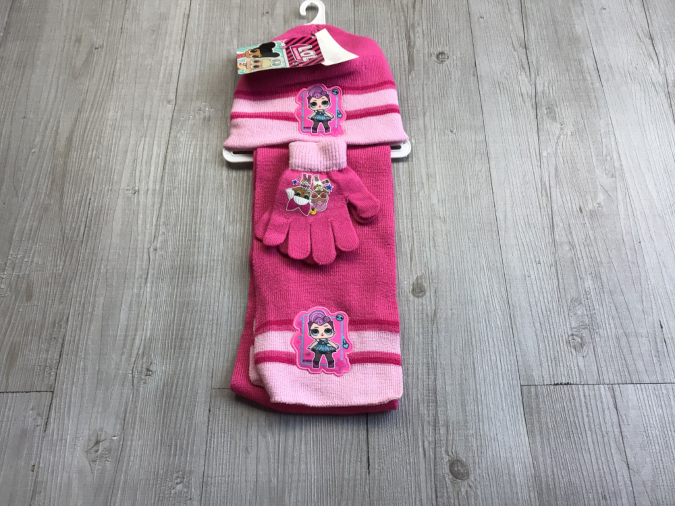 set cappello guanti e sciarpa lol rosa chiaro abbigliamento bambini neonati accessori giocattoli bgkids it