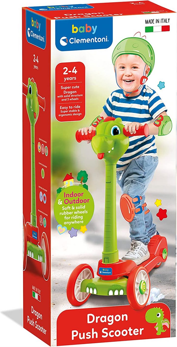 baby dragon push monopattino clementoni abbigliamento bambini neonati accessori giocattoli bgkids it
