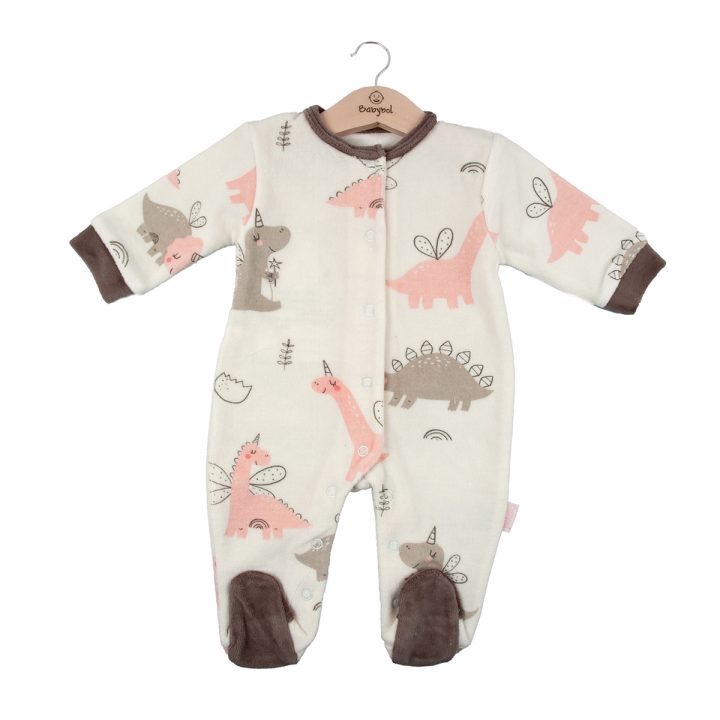 230044 Pijama pelele aterciopelado para bebe marca fabrica Babybol mayorista distribuidor
